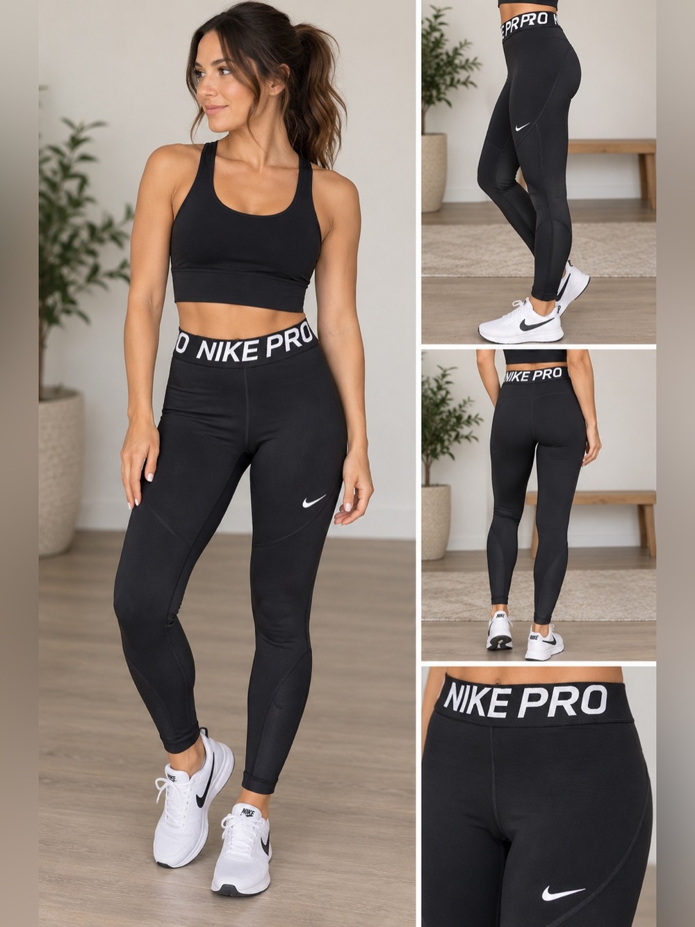 Nike Black Pro High-Waist Performance Leggings